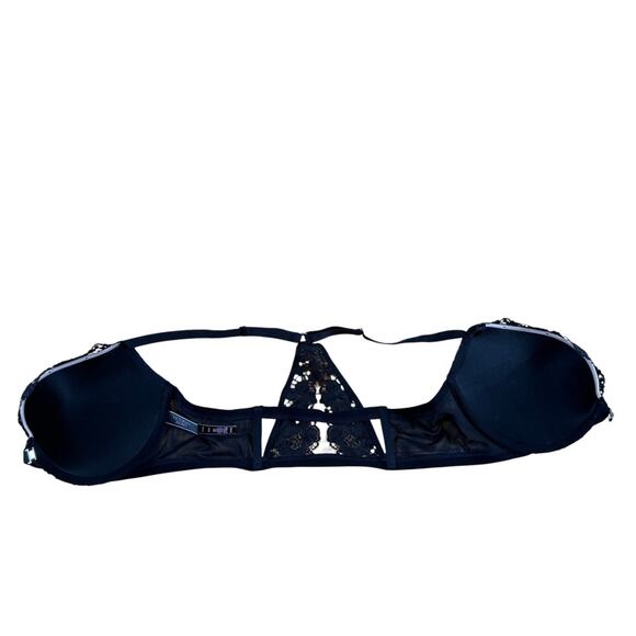 Victoria's Secret Very Sexy Bra Size 36C Pushup Padded Lace Overlay Mesh - Picture 3 of 9